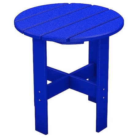 Ultrasite PB ADTRASTBLU Patio Table, 18 in Dia, Blue