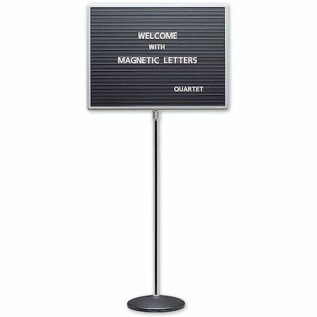 Quartet 7920M Pedestal Letter Board, 20 x 16 In