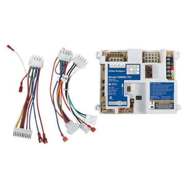 50M56U-751 White-Rodgers Furnace Control Board with Wiring Adapter (25VAC)