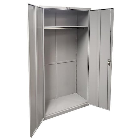 Lyon DD1386 Storage Cabinet, 72 in H, 36 in W, 18 in D, Swing, Keyed, 1 Shelves