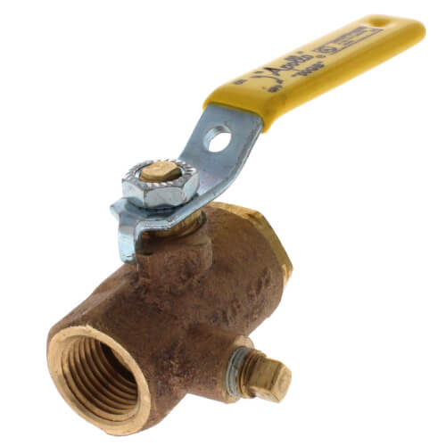 50-GB3-01 Apollo Valves 1/2 inch FNPT bronze 2-piece gas shutoff ball valve with tee handle