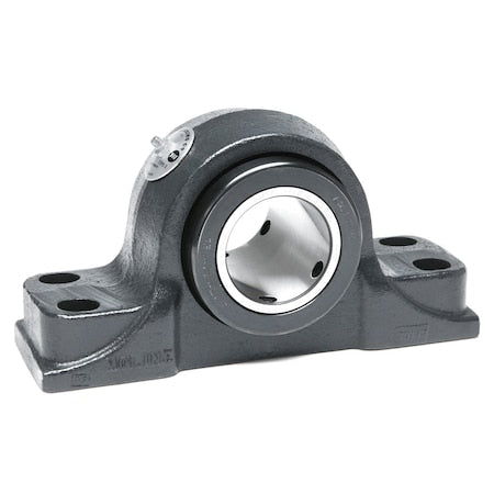 Moline Bearing 19341207 Pillow Block Bearing, Cast Iron Housing Material, Set Screw, Tapered Roller, 2-7/16 in Dia, Steel
