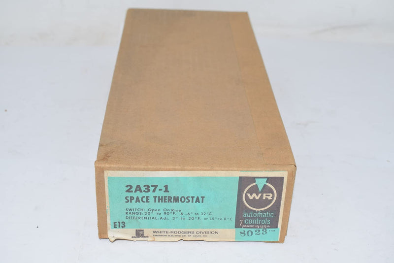 2A37-1 White-rodgers Line voltage SPST open thermostat 20-90°F