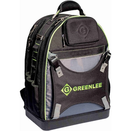Greenlee 0158-26 Tool Backpack, Black, Polyester, 30 Pockets