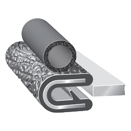 Trim LOK INC 7M062B3X3/32A-250 Trim Seal, Black, 250 ft L