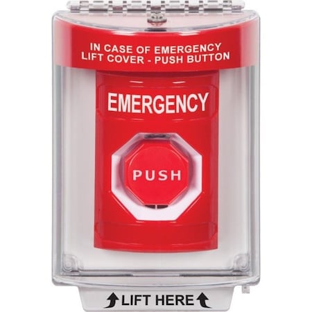 Safety Technology International SS2045EM-EN Emergency Push Button, Momentary Type