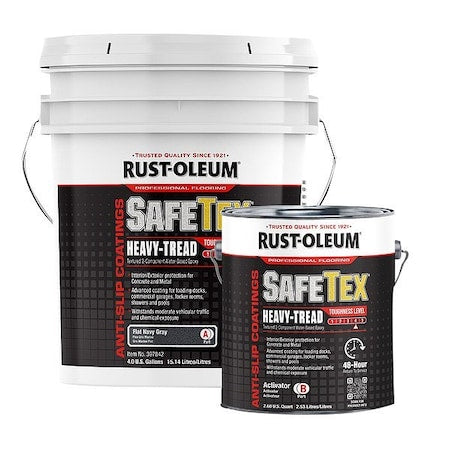 Rust-Oleum 397842 Epoxy Coating Kit, Navy Gray, 4 gal