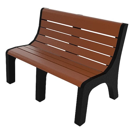 Ultrasite PB 4BRONEW Outdoor Bench, 48 in L, Brown