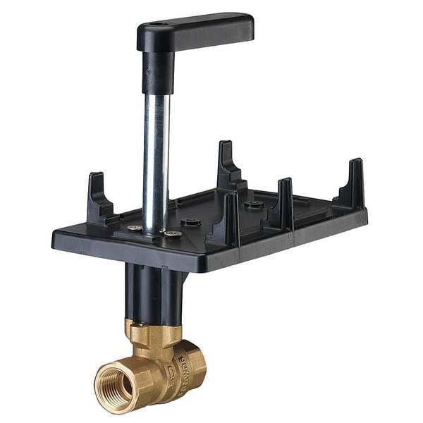 599-10330S Siemens 2-Way Ball Valve, 2 in. NPT stainless steel ball and brass body
