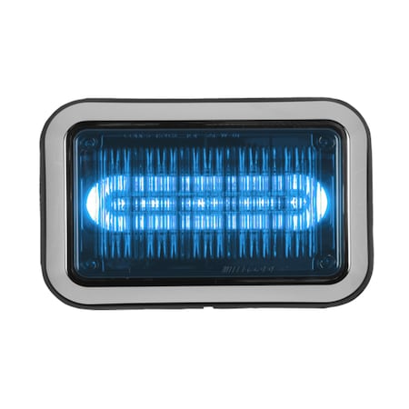 Code 3 4612BBZ-75 Perimeter Light, LED, Blue, Rect, 8-1/2 L