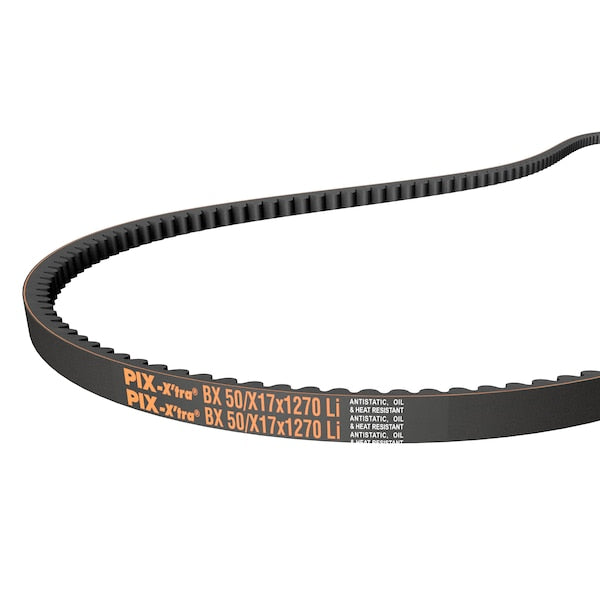 5VX810 York Cogged Wedge V-Belt, 81 in Outside Length, 5/8 in Top Width, 1 Ribs