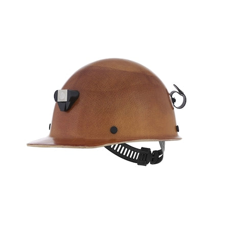 MSA Safety 460409 Skullgard Protective Cap, Staz-On Suspension, Lamp Bracket, Cord Holder, Class G, Tan, Standard