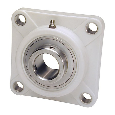 Iptci SUCTF207-20 IP69K 4 Holes, Flange Bracket Housing, Flange Mount Bearing, Radial Ball, 1-1/4 in Dia, PBT Plastic, Set