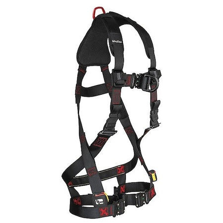 Falltech 8141FDXL FT-Iron Full Body Harness, XL, 425 lb, Quick-Connect Chest/ Quick-Connect Leg Straps