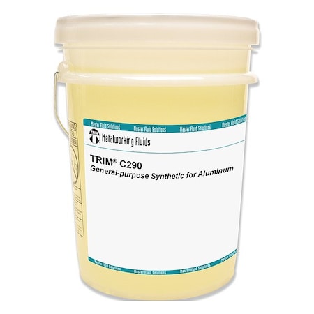 Trim C290-5G Cutting Fluid, C290, Synthetic, 5 gal, Pail, Colorless to Light Yellow