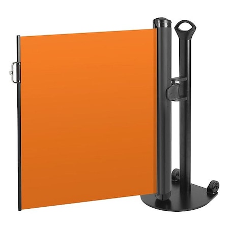 Modus ZP+SB-O-PTL Single Mobile Stand, Round Flat, Orange
