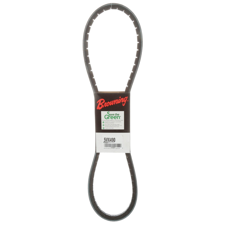 5VX490 Browning Gripnotch V-Belt 49 inch outer circumference replacement belt section