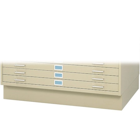 Safco 4997TSR Flat File Cabinet BaseTropic Sand, Closed