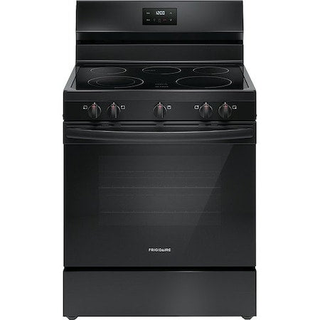 Frigidaire FCRE3052BB Oven Range, Black, 46-3/4 in H, 30 in W
