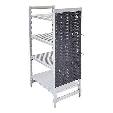 Cambro CSPEGKIT21110 Pegboard, 36 in L, 84 in H, Black