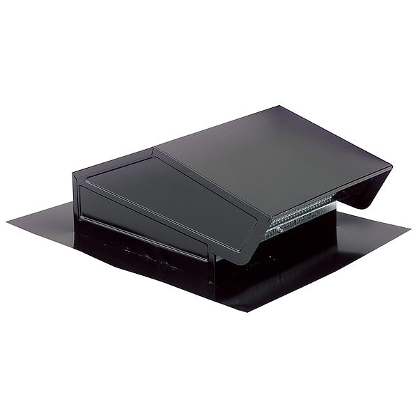 634M Broan-NuTone 6 in Black steel roof cap with built-in bird screen and backdraft damper