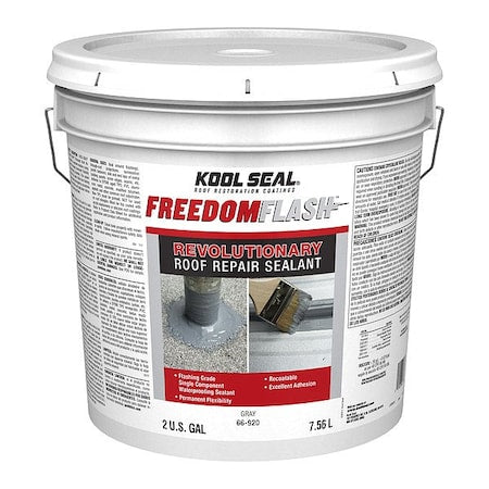 Kool Seal KS0066920-17 Permanent Roof Repair Sealant, Gray