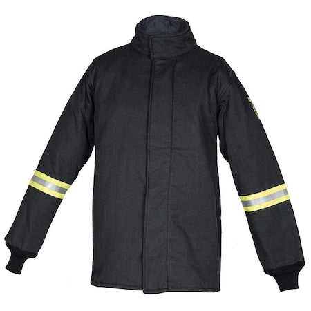Oberon TCG40-CT-ES-4XL Arc Flash Coat, 40 Cal, Includes Escape Strap, Black, 4XL