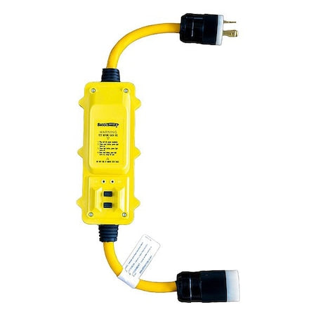 Southwire 44830004-3 GFCI, Yellow, 2 ft, 1 Outlet, 10 AWG