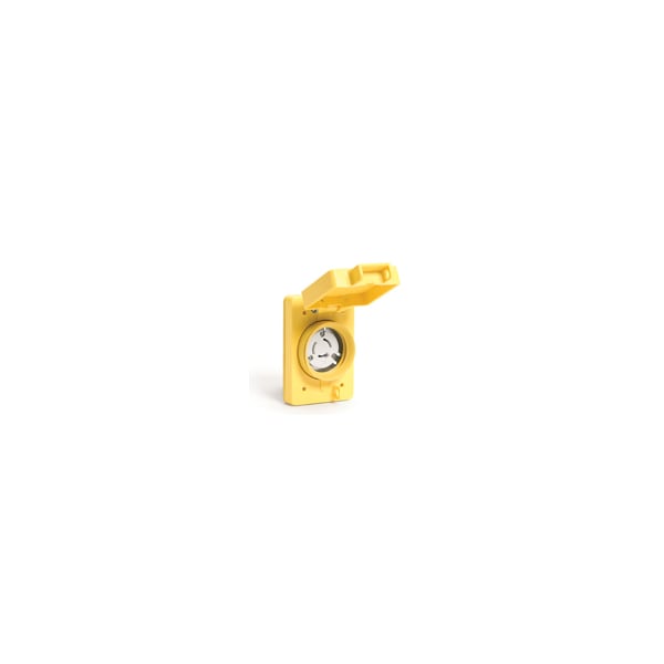 69W49 Lennox Locking Receptacle L7-30R 30 A 277V AC Yellow