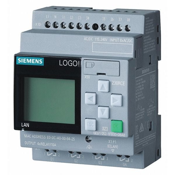 6ED10521FB080BA2 Siemens Logic Module, 8 Inputs, 4 Outputs, 115 to 230V AC/DC