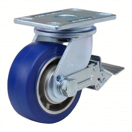 Foot Master GF-150BSFMUDFRN Plate Caster, Swivel, Polyurethane, 190 mm H