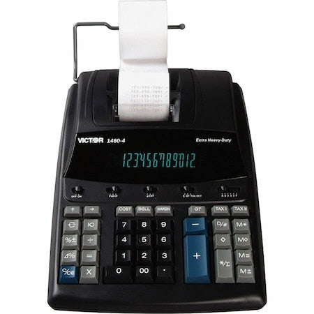 Victor Technology 1460-4 Desktop Calculator, 12 Digit, 4.6 LPS