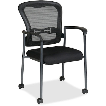 Office Star 84540-30 Chair, Stacking, Fabric/Metal, Fabric, Coal