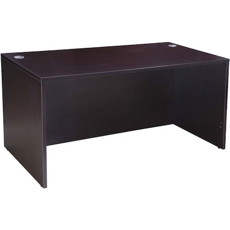 Boss Office Products N103-MOC Office Desk Shell, 29 in H, Mocha