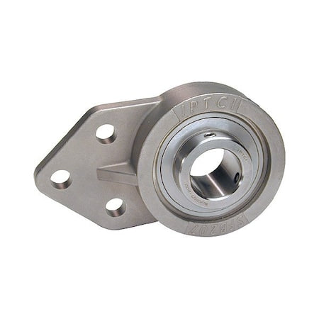 Iptci SUCSFB204-12 IP69K 3 Holes, Flange Bracket Housing, Flange Mount Bearing, Radial Ball, 3/4 in Dia, Stainless Steel, Set