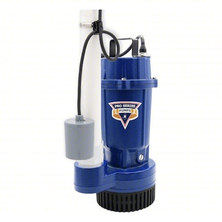 PRO Series Pumps S1033-TS Submersible Sump Pump, 10 ft, 13.75 in, 115V AC