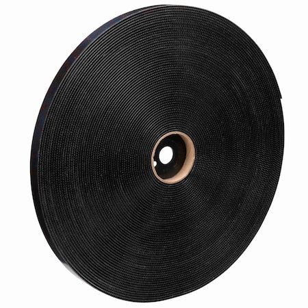 3M SJ3550CF Reclosable Fastener, Acrylic, 50 yd, 1 in W, Black