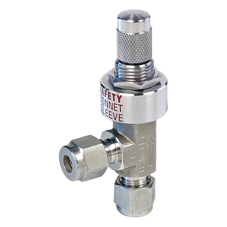 HAM-LET HF-1300-SS-L-6MM-A-VER SS Needle Valves, Angled, Pipe Size 6 mm