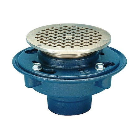 Zurn ZN415-3NH-5B-P Floor Drain, Gray, 4 7/8 in H, 8 3/8 in Dia