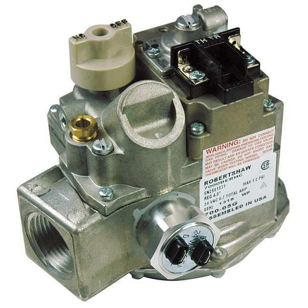 700-057 Robertshaw Gas Valve Straight-Thru for Propane/Air and Natural Gas