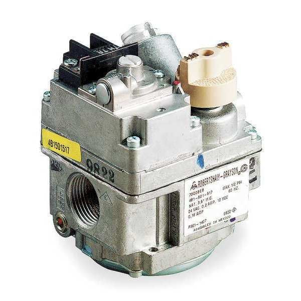 700-406 Robertshaw Gas Valve, Natural Gas/LP, Standing Pilot, 24 V, 3.5 in Wc