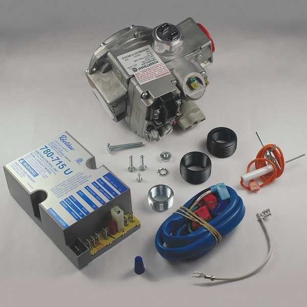 712-019 Robertshaw Hot Surface Igniter Ignition Kit, 1 in, 24V, Natural Gas, Non-Lockout