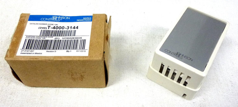 T-4000-3144 Johnson Controls Pneumatic Thermostat Cover, White Plastic Vertical