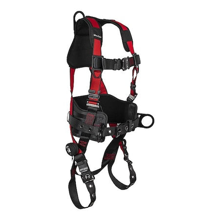 Falltech 7078CSM Tradesman(R) Fall Protection Harness, S/M, 425 lb, Quick-Connect Chest/ Tongue Leg Straps