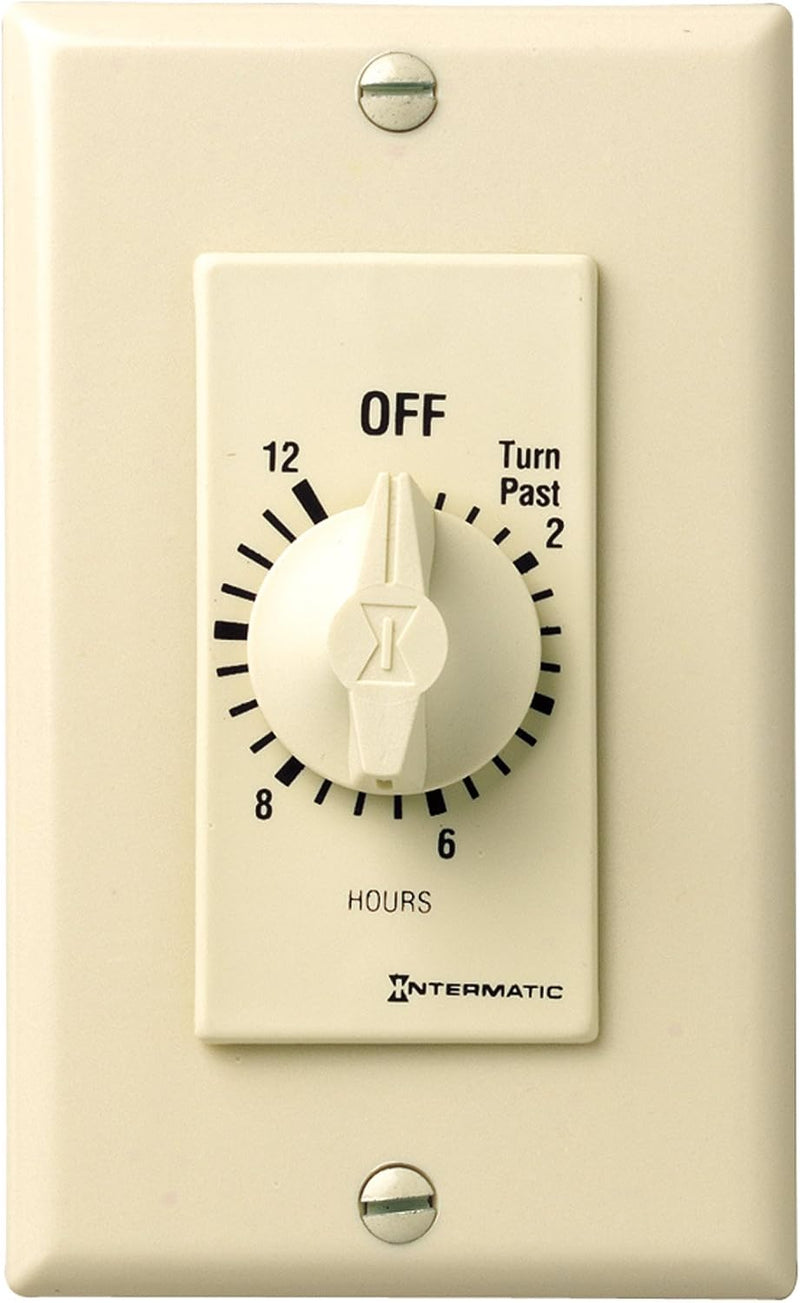 FD12HC Intermatic 12-Hour spring-wound wall timer (SPDT) for lights and fans