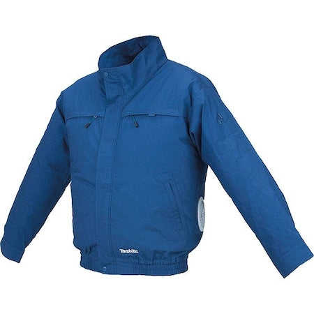 Makita DFJ304ZS Cordless Fan Jacket, S, Blue