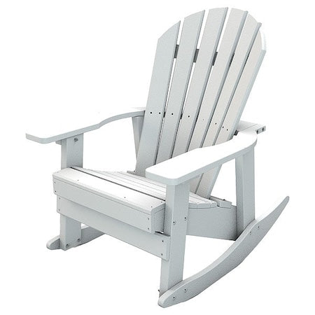 Ultrasite PB ADCHAWHI Adirondack Rocking Chair, Resinwood, White