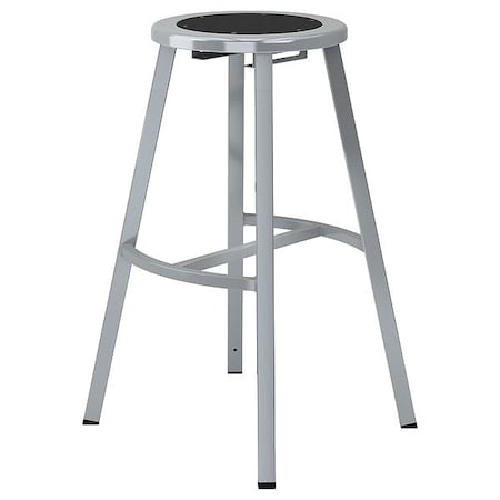 National Public Seating TTSG30-S10 Black Center Metal Stool, 30