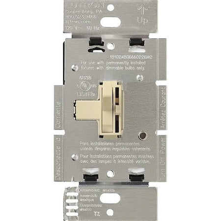 Lutron AYF-103P-277-IV Lighting Dimmer, Toggle, Fluorescent, Ivory