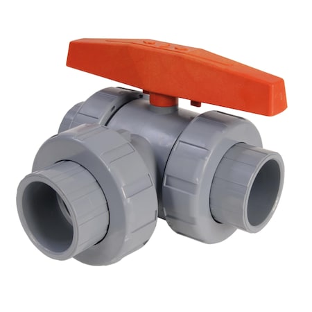 Hayward Flow Control LA2200STE Manual 3-Way Ball Valve, 2